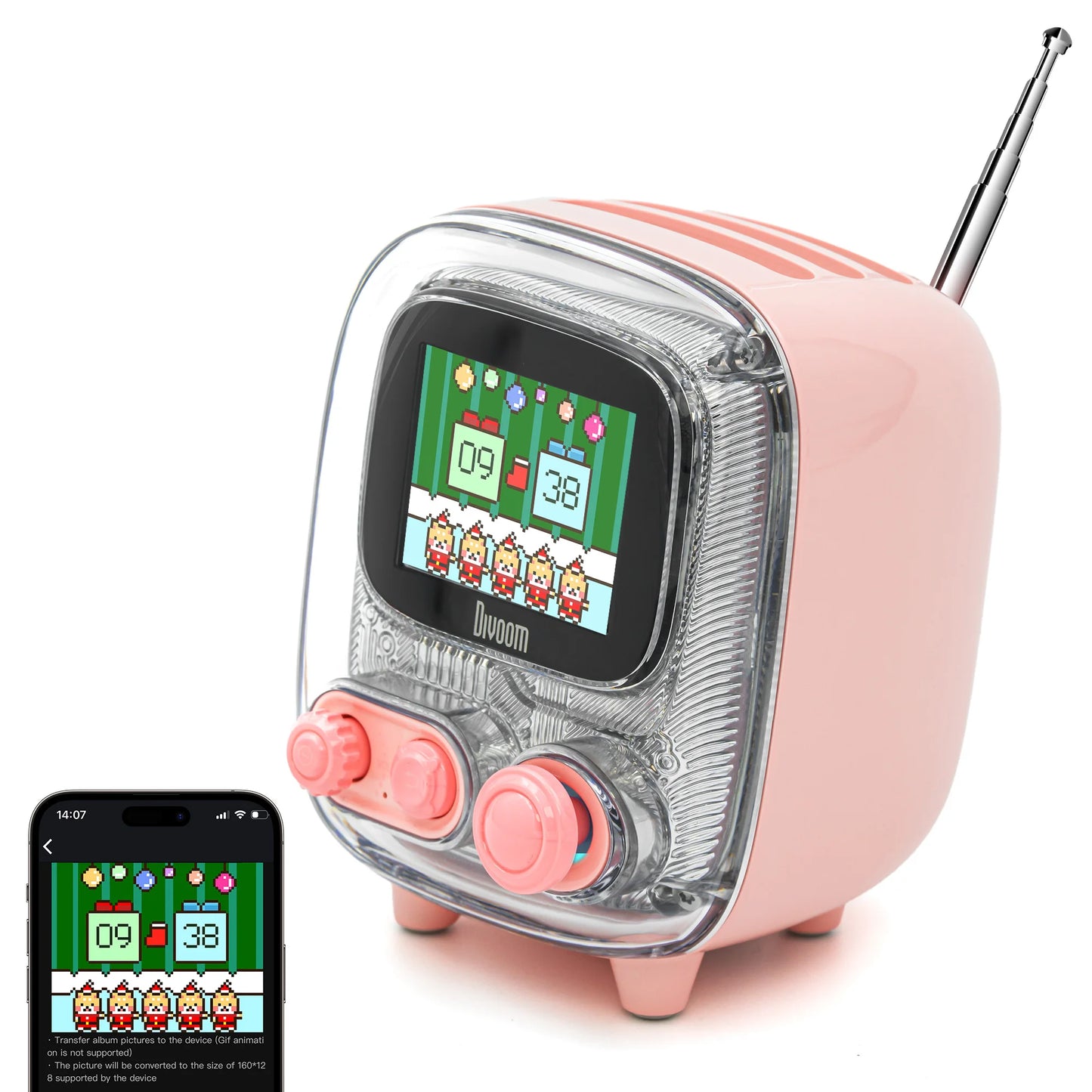 Divoom T-tiivoo-2 Mini Retro Bluetooth Radios Speaker