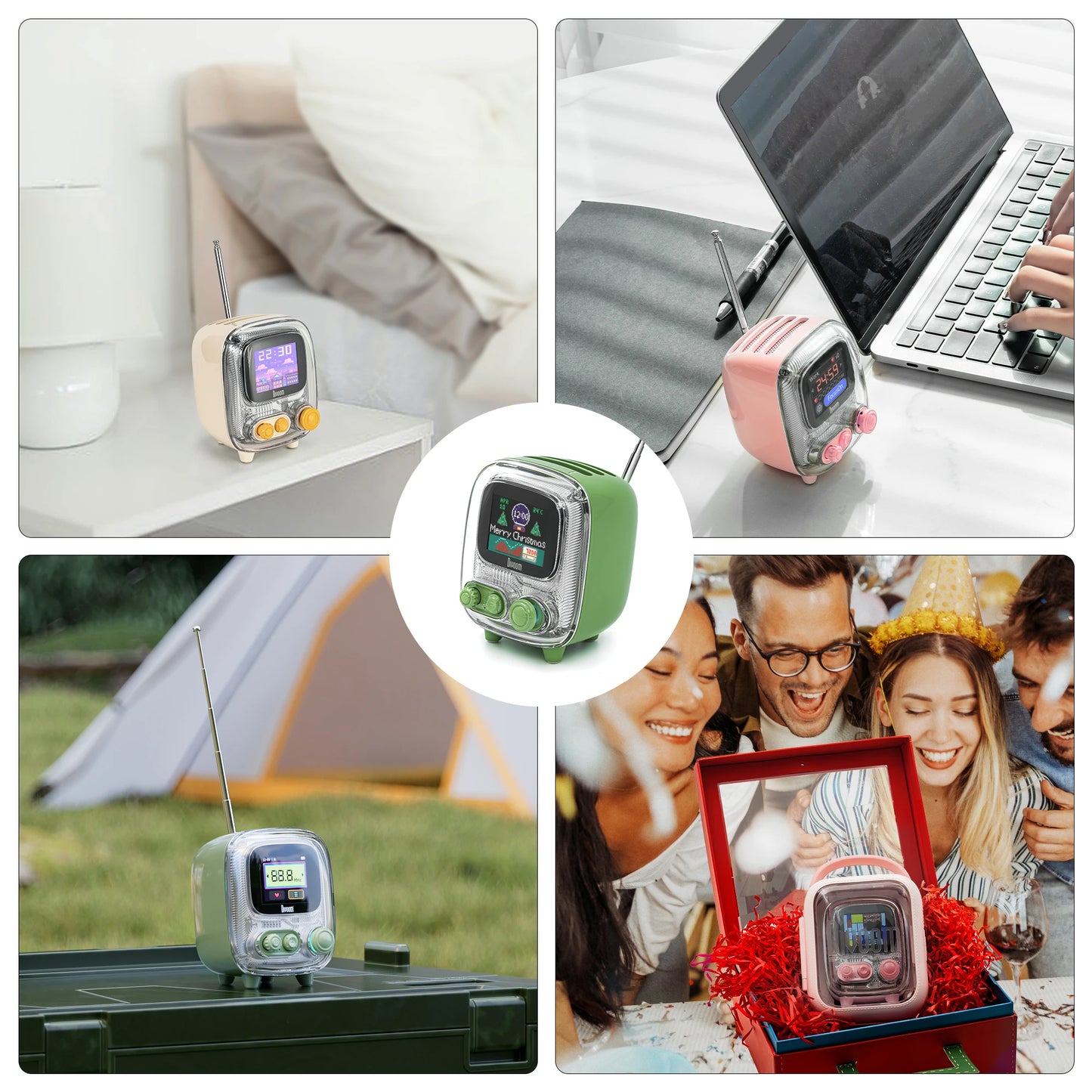 Divoom T-tiivoo-2 Mini Retro Bluetooth Radios Speaker