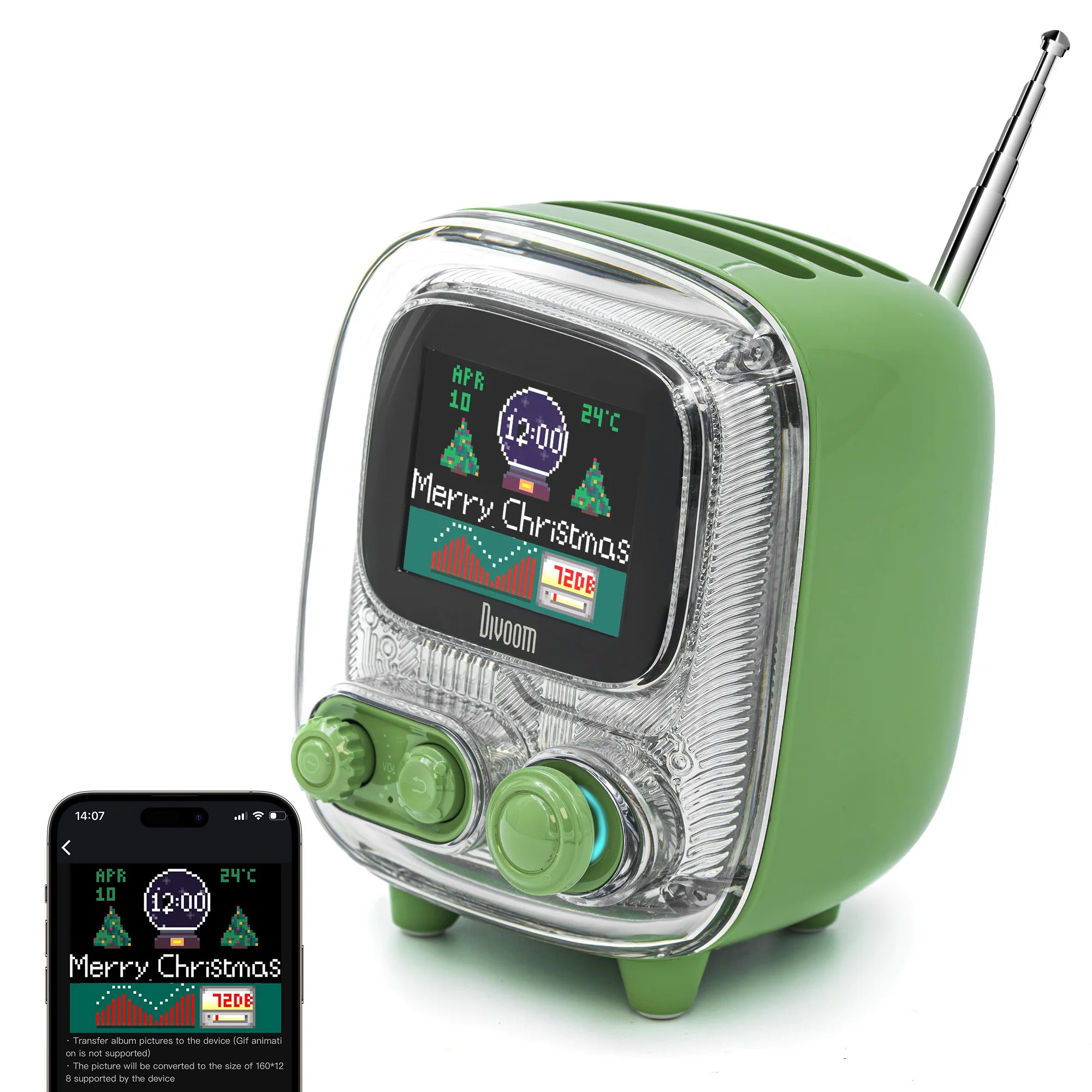 Divoom T-tiivoo-2 Mini Retro Bluetooth Radios Speaker