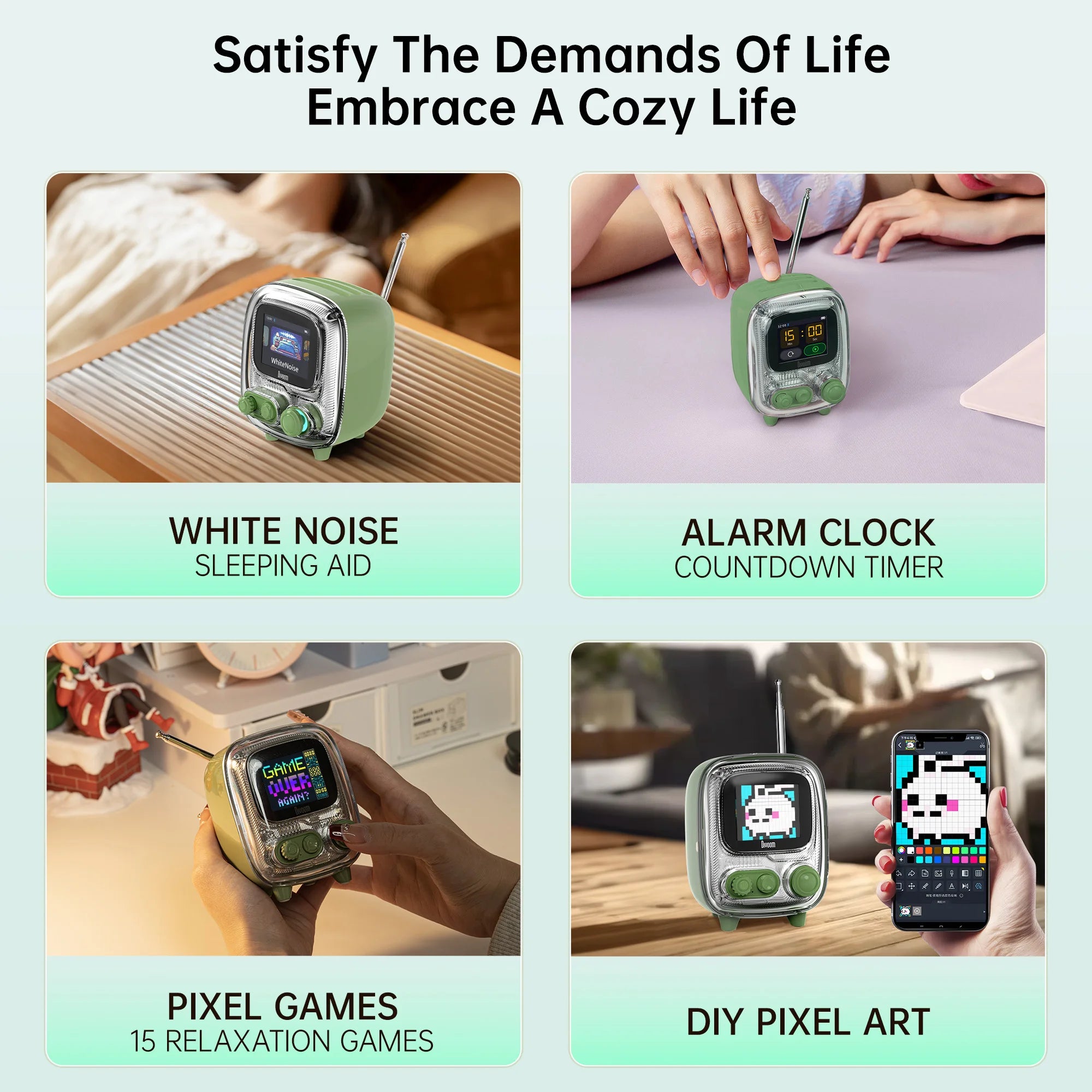 Divoom T-tiivoo-2 Mini Retro Bluetooth Radios Speaker