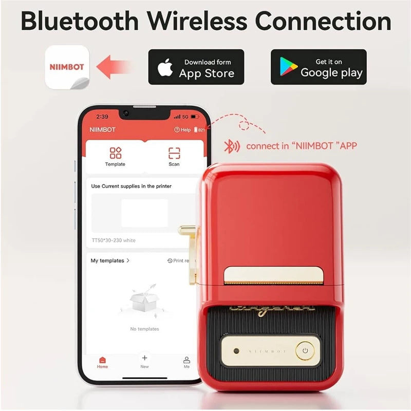 NiiMbot B21 Bluetooth Label Printer