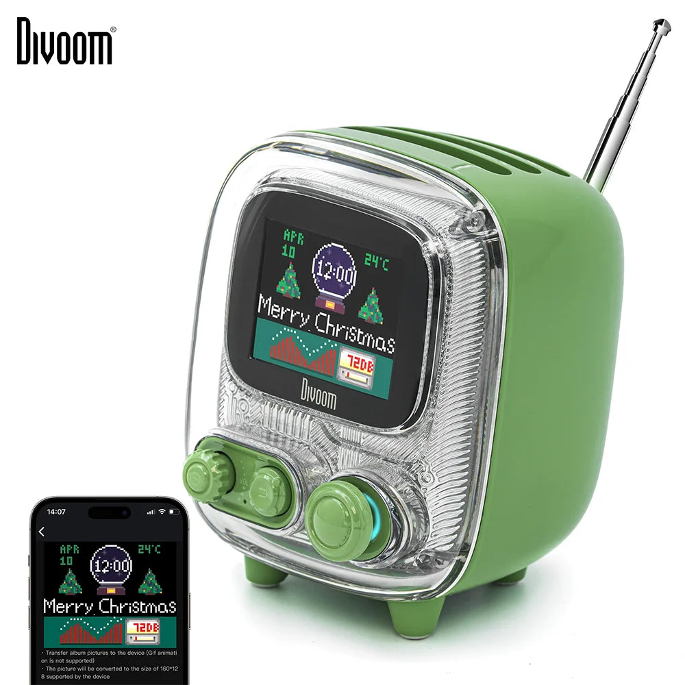 Divoom T-tiivoo-2 Mini Retro Bluetooth Radios Speaker