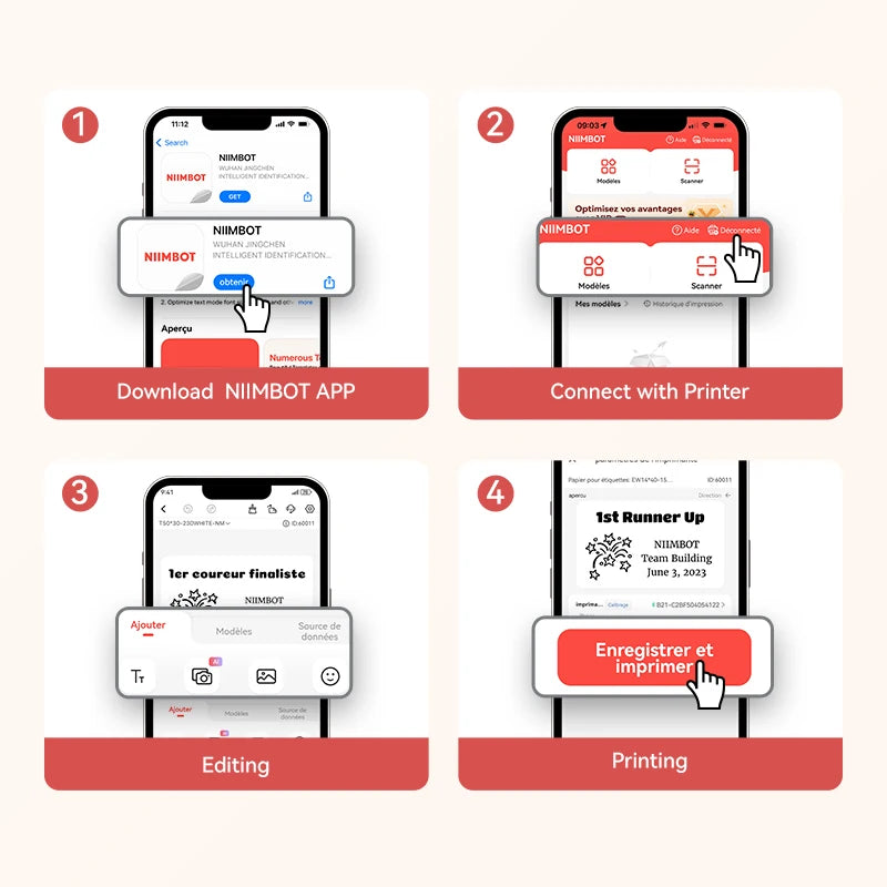 NiiMbot B21 Bluetooth Label Printer