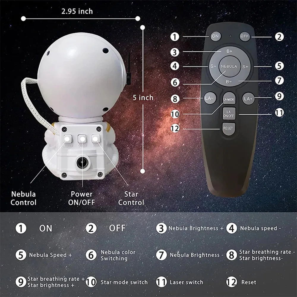 Galaxy Astronaut Projector