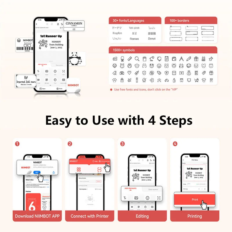 NiiMbot B21 Bluetooth Label Printer