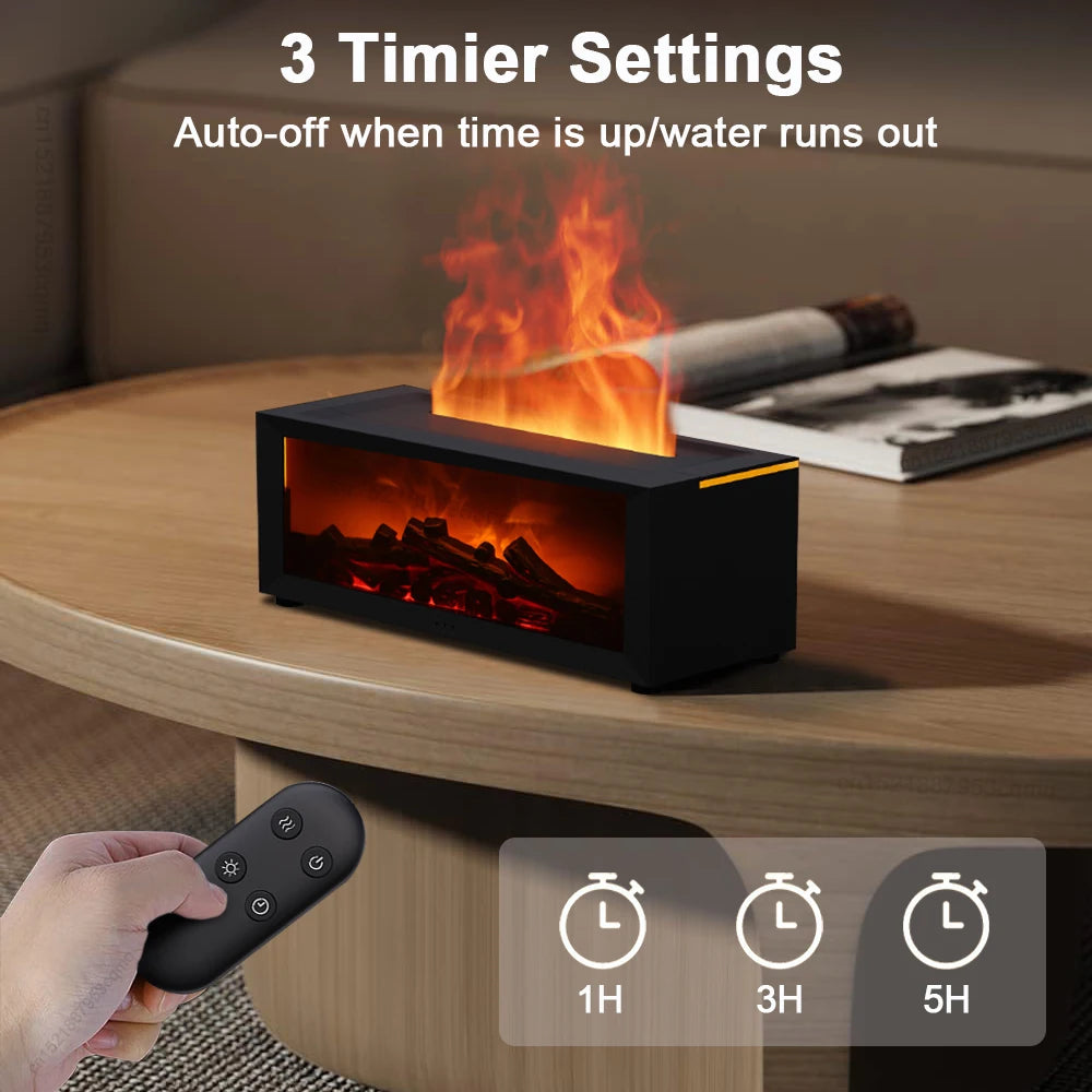 Air Humidifier Essential Oil Diffuser Flame Aroma Humidifier
